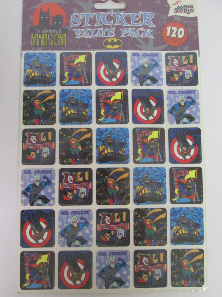 1997 The Adventures of Batman & Robin Sticker Value Pack 120 Stickers ...