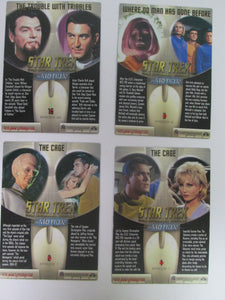 1999 Rittenhouse Star Trek The Original Series In Motion Oversized Cards Lot of 4