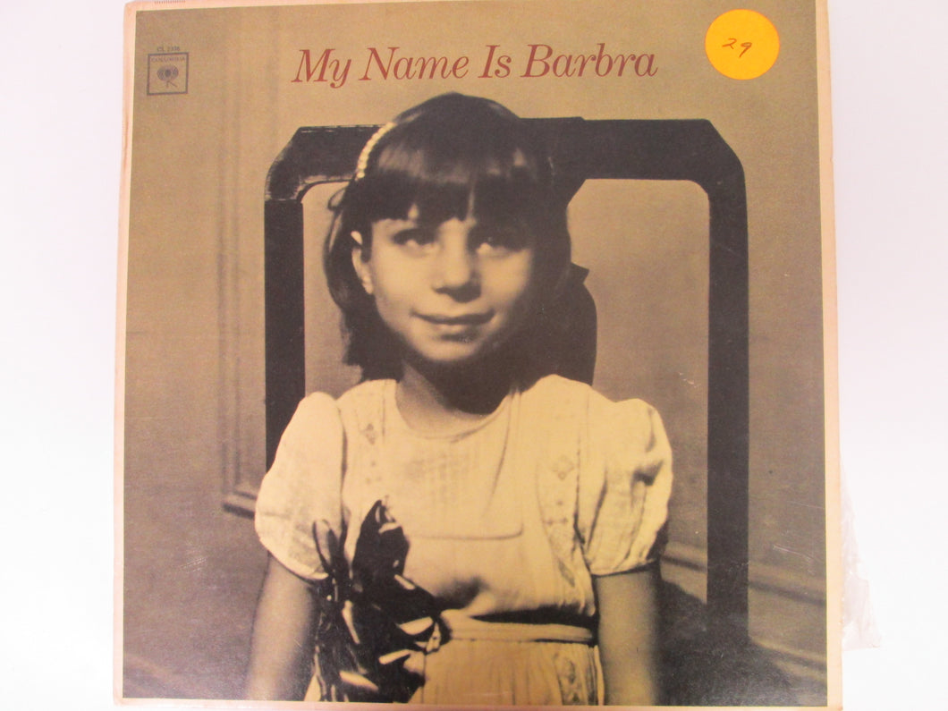 Barbara Streisand My Name is Barbara Record Album 360 Sound Mono on Label Columbia 1966