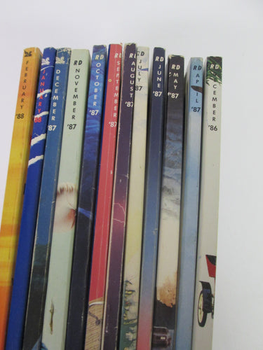 Reader's Digest 12 issues random Dec'86, Apr-Dec'87,Jan,Feb'88