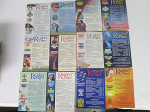 Reader's Digest 12 issues random Dec'86, Apr-Dec'87,Jan,Feb'88