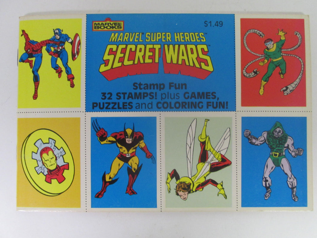 Marvel Super Heroes Secret Wars Stamp Fun PB 1984