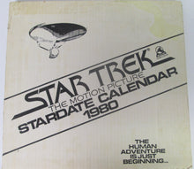 Star Trek The Motion Picture Stardate Calendar 1980 in Original Shipping Box