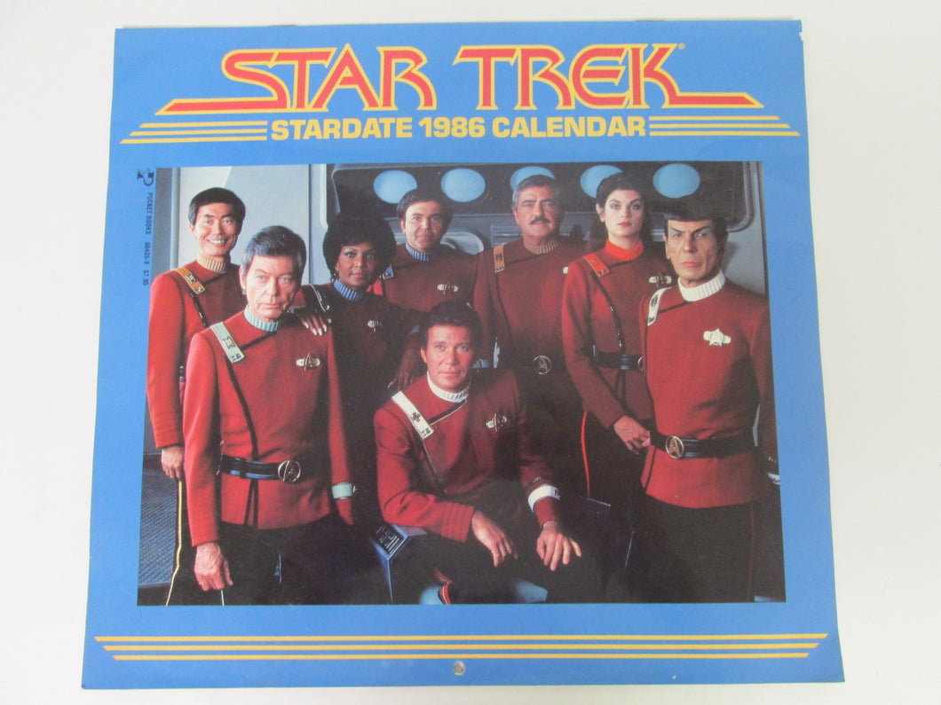 Star Trek Stardate 1986 Calendar