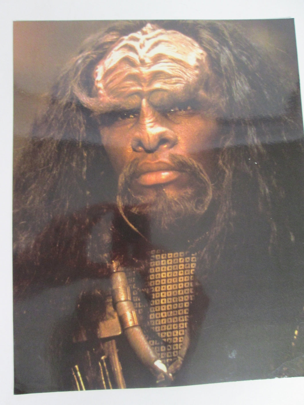 Worf Star Trek The Next Generation 8x10 Color Postcard 1994