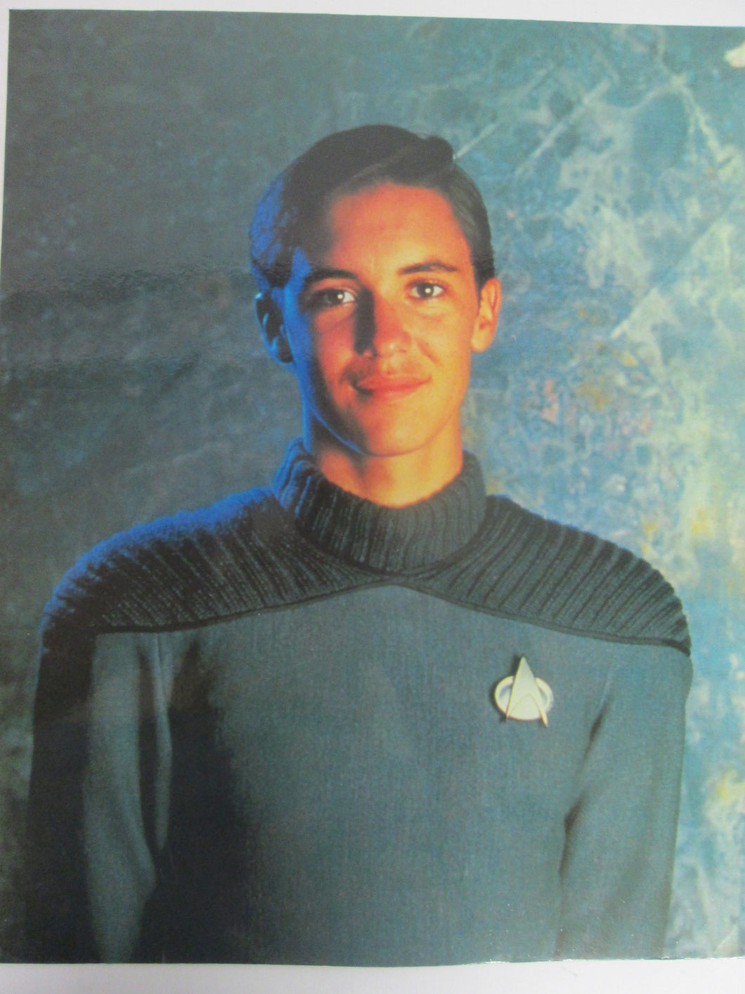 Wesley Crusher Star Trek The Next Generation 8x10 Color Postcard 1992