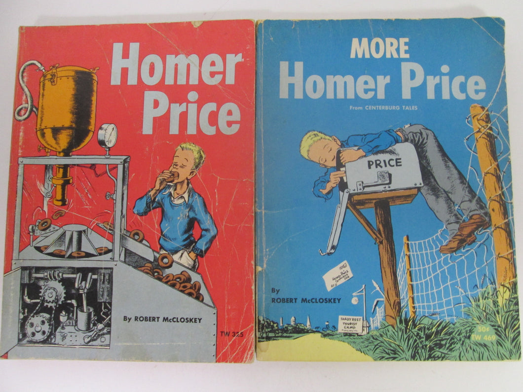 Homer Price 1973 & More Homer Price 1969 by Robert McClosky PB
