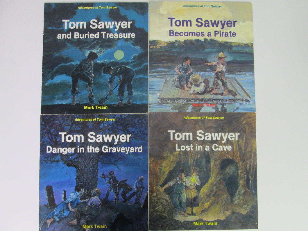Tom Sawyer set of 4 Children's Books PB 1984