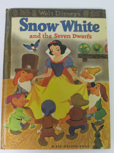 Disney Movie Books Set of 4 Big Golden Books: Snow White (1952),Cinderella(1978), Mary Poppins(1964) and Bambi (1974) HC
