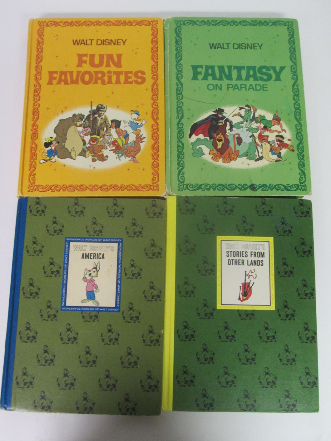 Walt Disney Parade 2 Books & Wonderful World of Walt Disney 2 Books HC