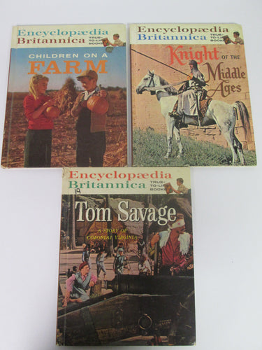 Encylopedia Britannica True-To-Life-Books Set of 3 Books HC