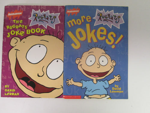 The Rugrats Joke Book & The Rugrats More Jokes by David Lewman 1998 & 1999 PB