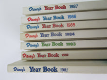 Disney Year Books 7 books 1981-1987 HC