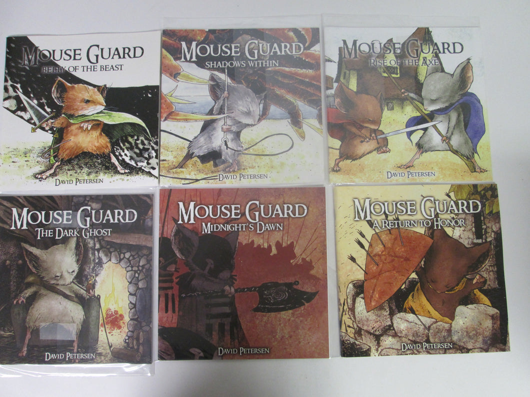 Mouse Guard 1st printings by David Peterson issues 1-6 Complete Set