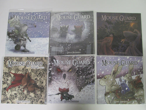 Mouse Guard Winter 1152 1st Printings by David Peterson 1-6 Complete Set