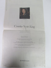 Coretta Scott King 1927-2006 Atlanta Journal Constitution Commerative Newspaper Feb 7 2006
