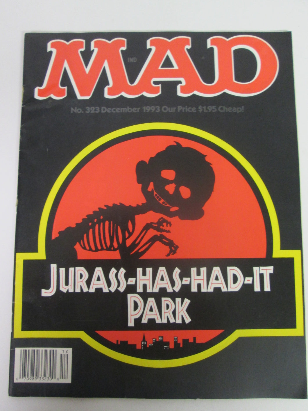 Mad Magazine September 1993 # 323 Jurassic Park parody