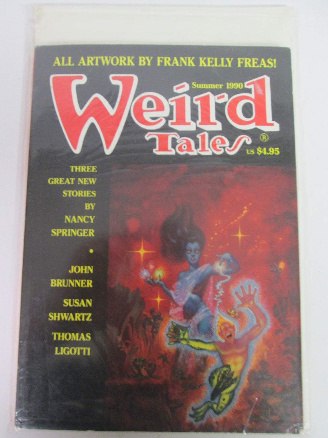 WEIRD TALES Magazine Summer 1990 special Frank Kelly Freas artwork issue Vol 51 #4
