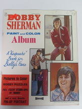 Bobby Sherman Paint & Color Album Book 1971 UNUSED Crafts Puzzles Pin-Up