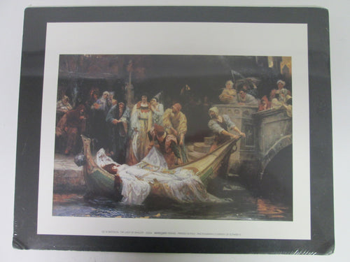 GE Robertson, The Lady of Shalott, Pre-Raphaelite Fine Art Print 9 1/2x11 3/4