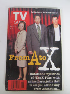 TV Guide X-Files From A to X fold-out cover of the cast May 17-23 1997