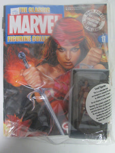 Classic Marvel Figurine Collection #17 Elektra Hand Painted Cast in Lead Magazine and Figure