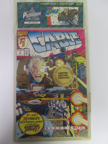 Cable Treat Pedigree Collection No 034023 of 40,000 3 Issue Set includes Cable #1&2 and ? Sealed