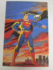 Superman Post Card 6"x4" 1986
