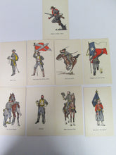 War of the States 1861-1865 10 Military Post Cards The Confederate Army Series A Pack only has 9