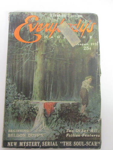 Everybody's Magazine Pulp August 1922
