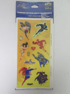 Justice League Stickers 4 Sheets Hallmark