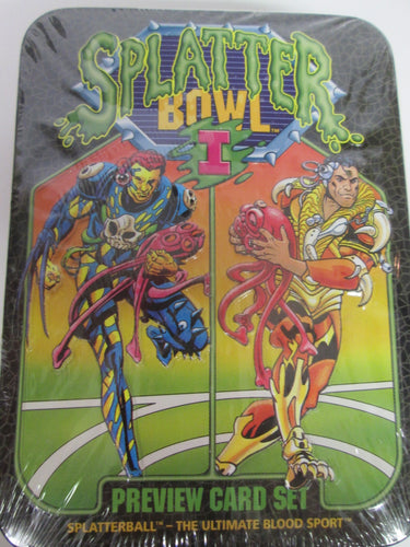 Splatter Bowl I Preview Card Tin Set Sealed 1993 30 Cards & 1 Foil