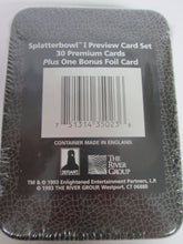 Splatter Bowl I Preview Card Tin Set Sealed 1993 30 Cards & 1 Foil