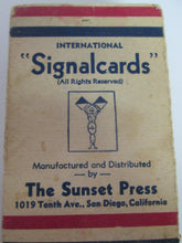 International Signal Cards Flash cards standard card deck size WWII Navy