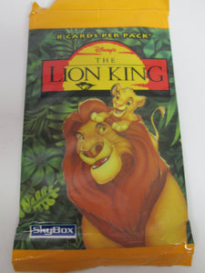 Lion King Sealed Card Pack 8 Cards in pack 1995