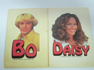 Dukes of Hazzard 1981 27 random cards, some duplicates, includes I Bo Sticker and 1 Daisy Sticker