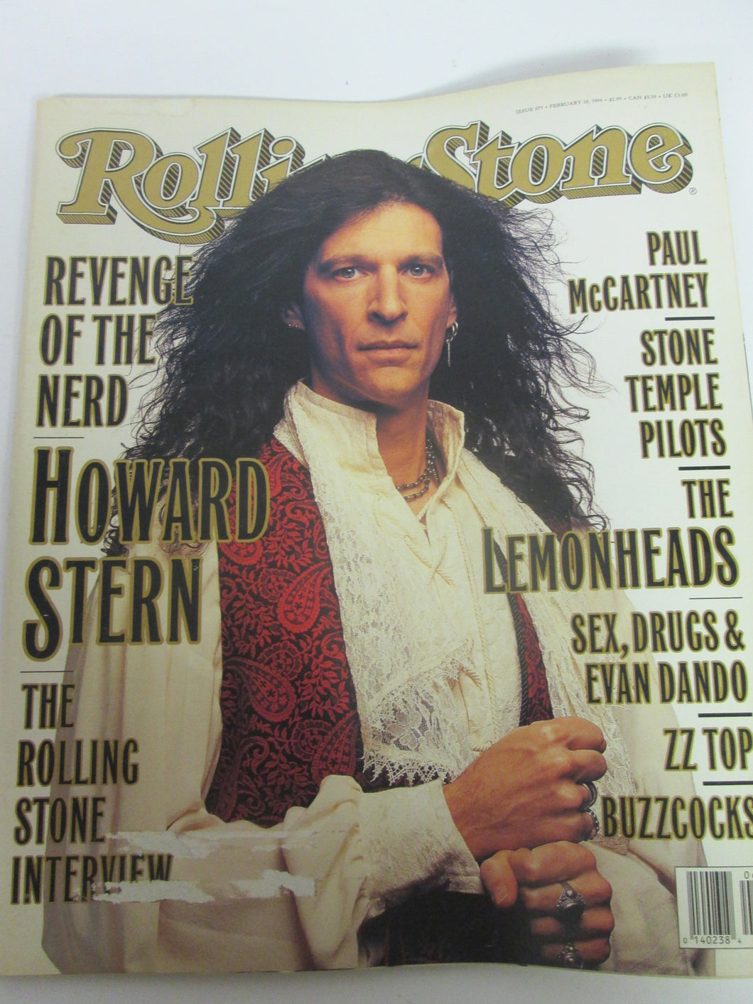 Rolling Stone Magazine February 10 1994 #675 Revenge of the Nerd Howard Stern Cover Paul McCartney