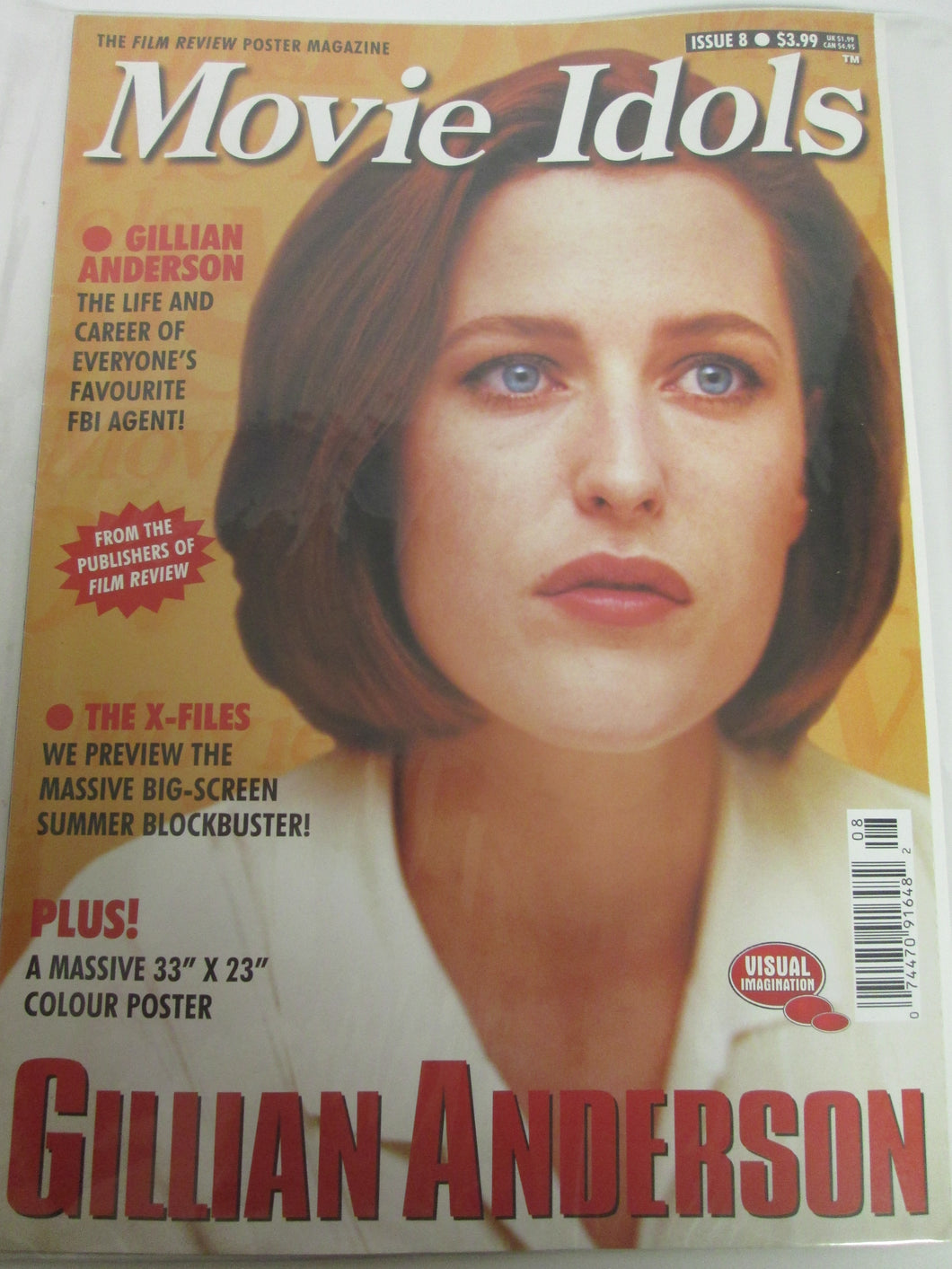 Movie Idols Magazine #8 Gillian Anderson PLUS A Massive 33