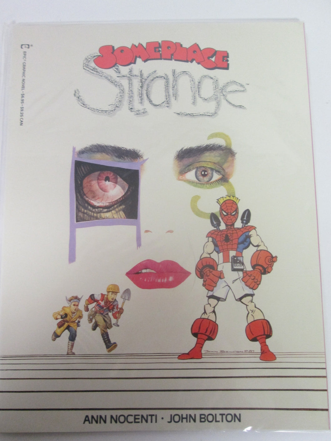 Someplace Strange Graphic Novel Epic Comics Spider-man Cover by Ann Nocenti & John Bolton PB