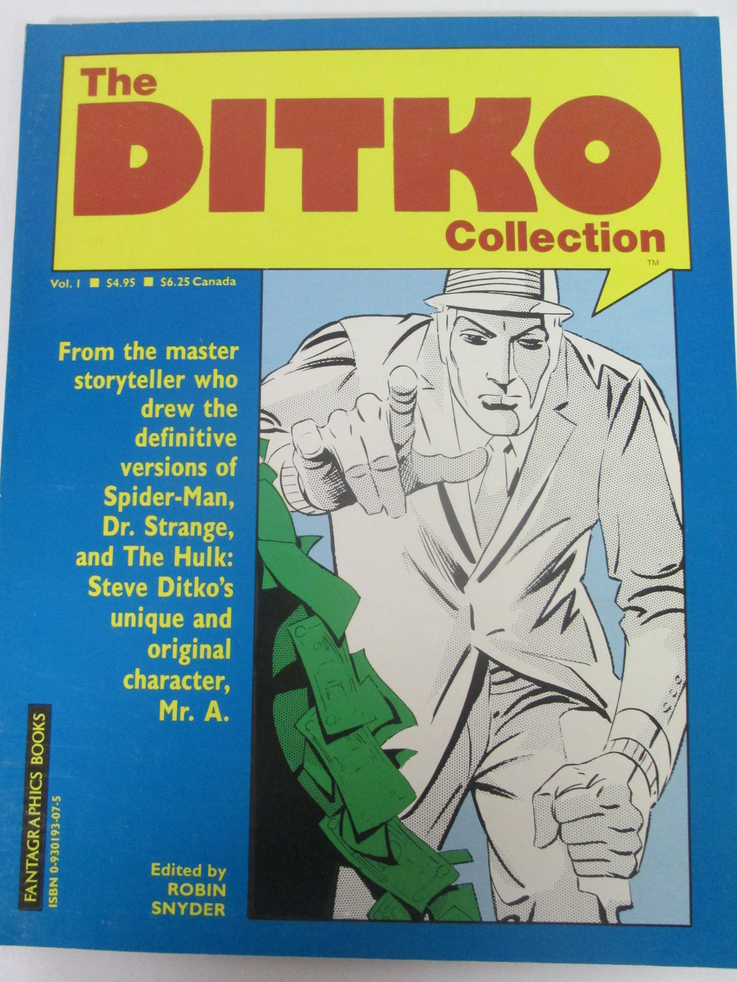 The Ditko Collection Vol 1 Fantagraphics  by Robin Snyder 1985 PB