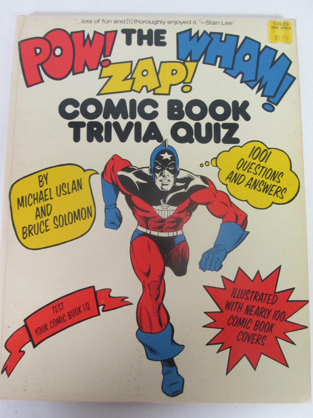 The Pow Wham Zap Comic Book Trivia Quiz Book 1001 Questions & Answers 1977 PB