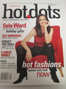 Hot Dots Magazine Premier Issue Sela Ward Cover Nov/Dec 2000