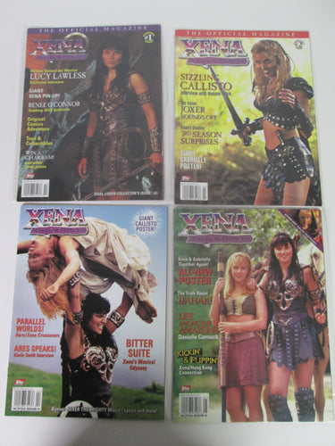 Xena Warrior Princess Official Magazine Set #1-4