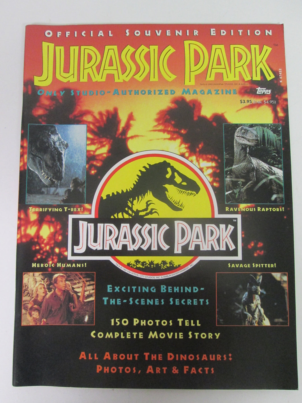 Jurassic Park Official Souvenir Magazine 1993