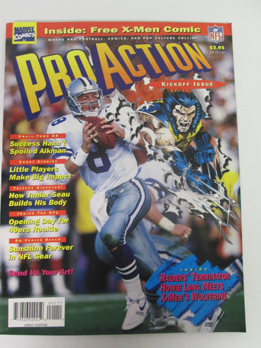 Pro Action Magazine Kickoff Issue w/ Free X-Men Comic and Cards 1994