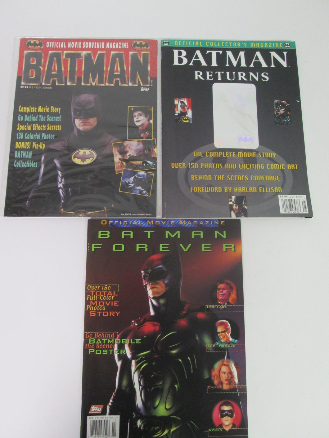 Batman Movie Magazine Set of 3-Batman, Batman Returns & Batman Forever