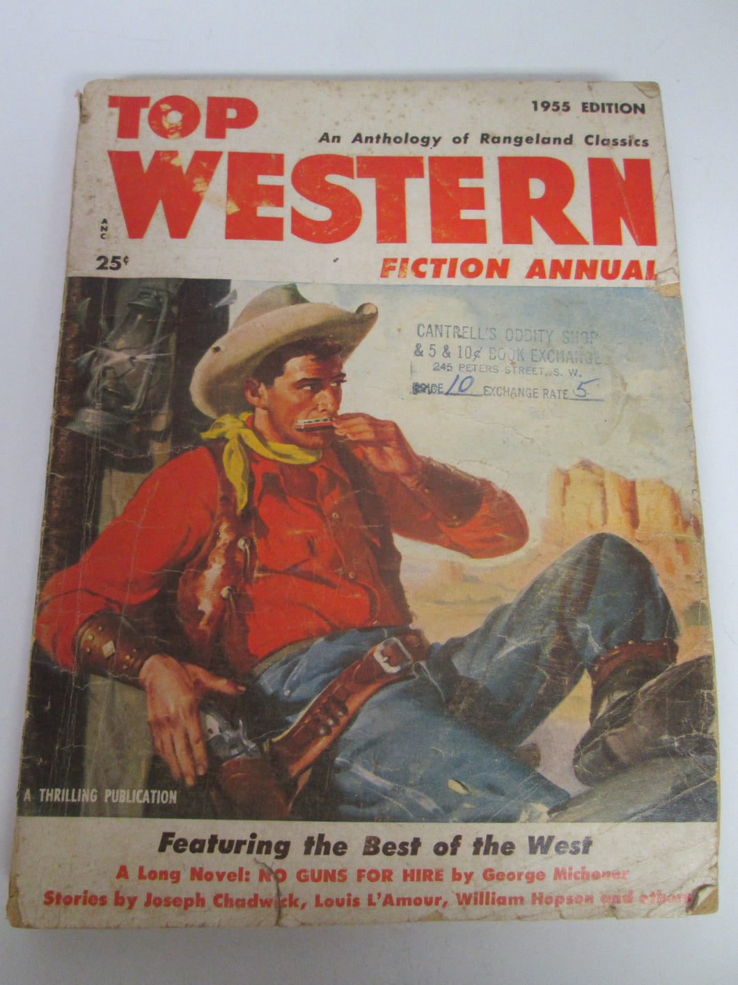 Top Western Fiction Annual Pulp An Anthology of Rangeland Classics 1955 PB