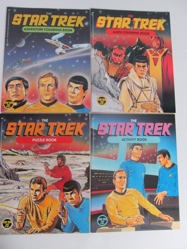 Star Trek Original Series Set of 4 Color, Puzzle & Activity Books 1986 PB