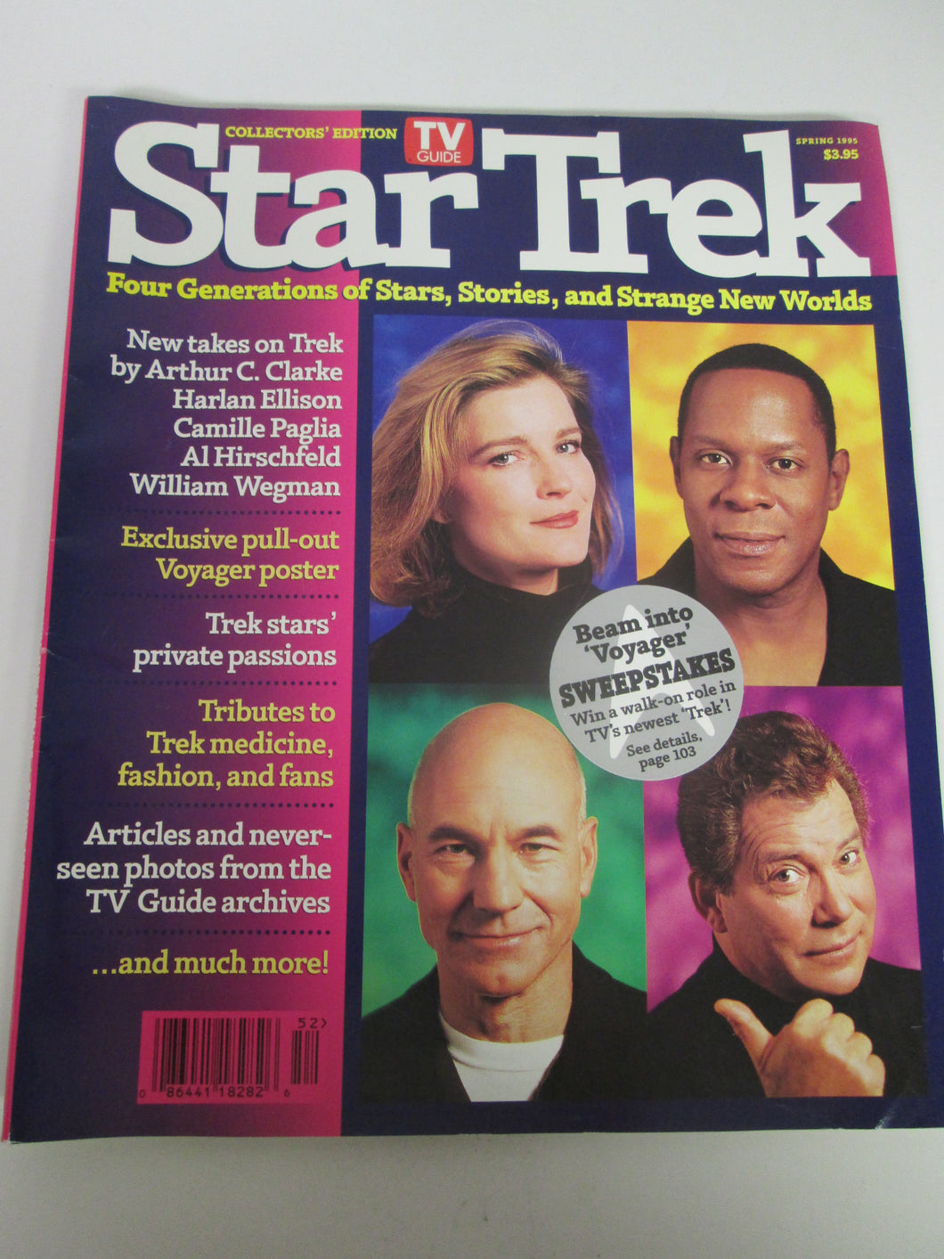 TV Guide Star Trek Four Generations of Stars, Stories & Strange Worlds Collector's Edition 1995