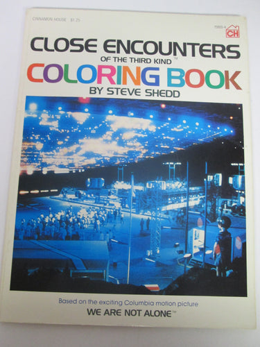 Close Encounters of the Third Kind Coloring Book by Steve Shedd 1978 PB